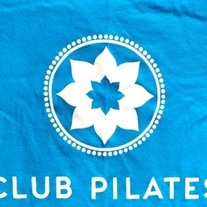Club Pilates Blue Tee Shirt Medium
